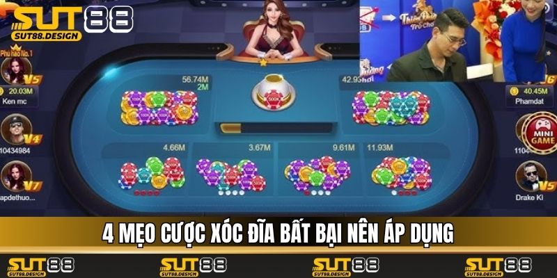 4 mẹo cược xóc đĩa bất bại nên áp dụng
